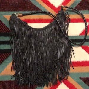H&M Black Fringe Purse